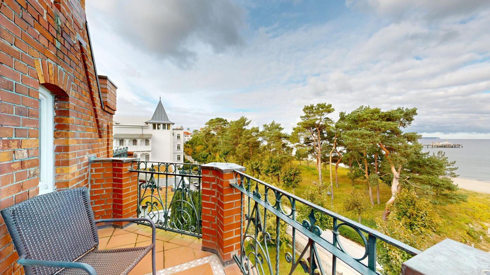 Fewo Direkt Am Strand Mit Meerblick Und Balkon,Villa Glueckspilz, Binz Luaran gambar