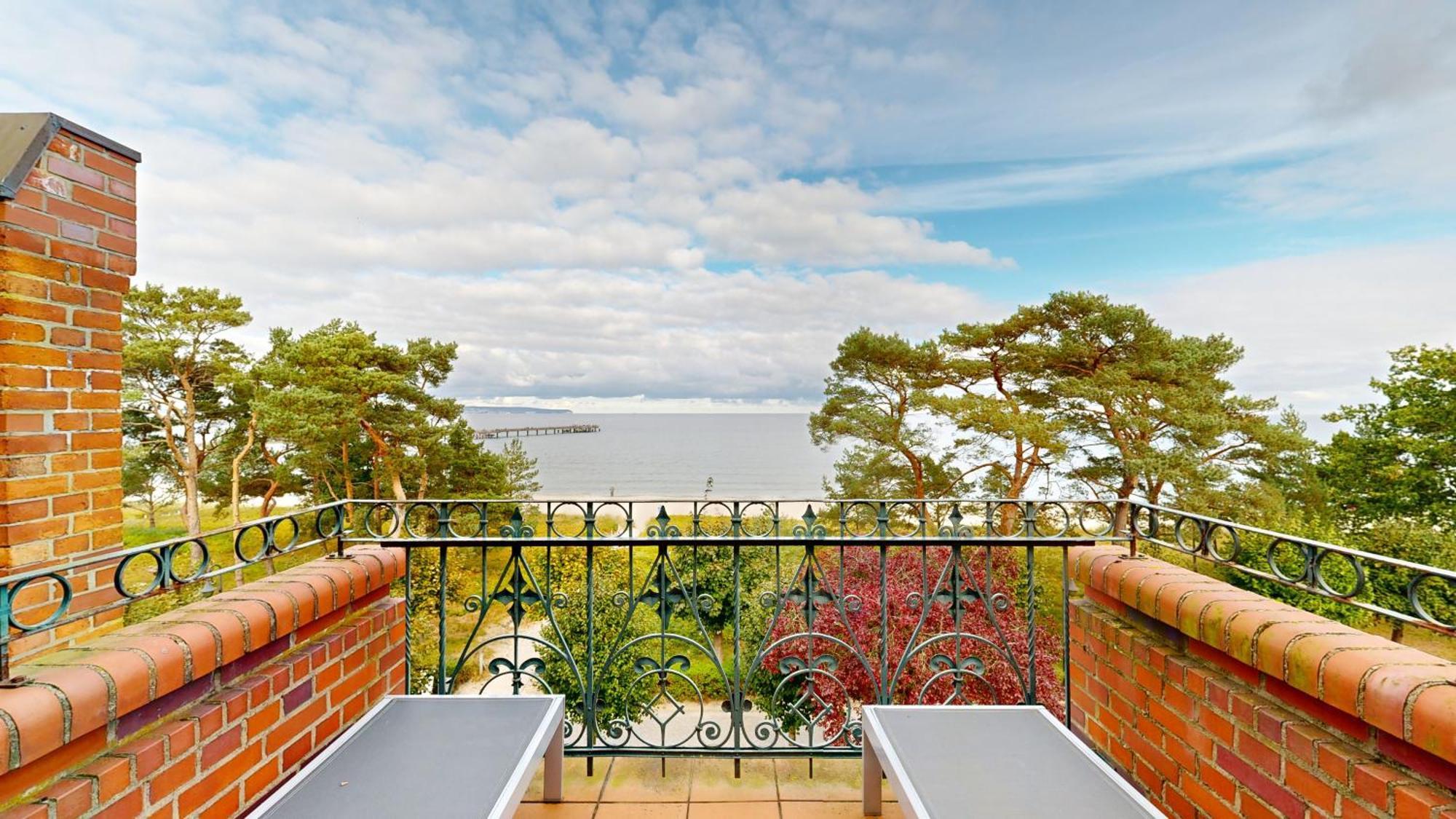 Fewo Direkt Am Strand Mit Meerblick Und Balkon,Villa Glueckspilz, Binz Luaran gambar